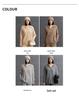 Autumn/Winter 2025 Women's Loose Cashmere V-Neck Cable Knit Sweater - Long Sleeve Pullover