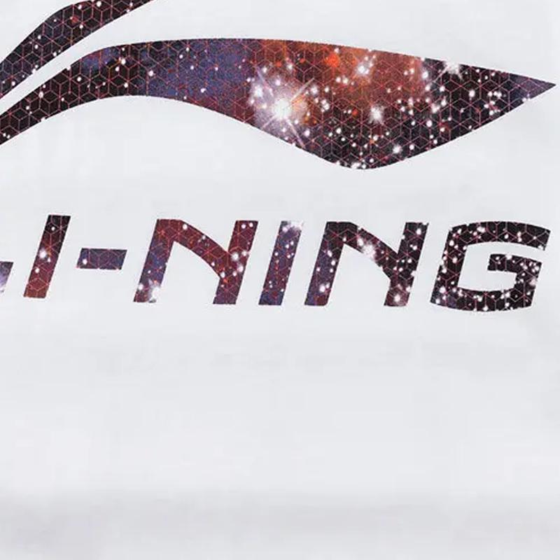 Li-Ning Starry Letter Logo Print Fashionable Romantic Versatile Round Neck Pullover Short Sleeve T-Shirt Casual Sports Suit AHSS971-3+AKST543-3
