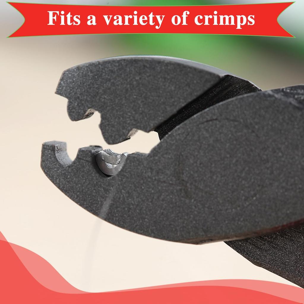 SPEEDWOX Hand Crimping Pliers for Wire Sleeve Crimping Fishing Crimping Capacity for Single Compatible with to High Strength Crimping Copper Clamp 1mm