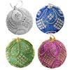 1pc Crystal Foam Baubles Christmas Tree Decor Ball Glitter Bead Chain Xmas DIY Ornament -