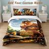 Ensemble de literie 1 housse de couette 2 taies d'oreiller Imprimé Le Gruffalo Linge de lit doux Décor de chambre à coucher