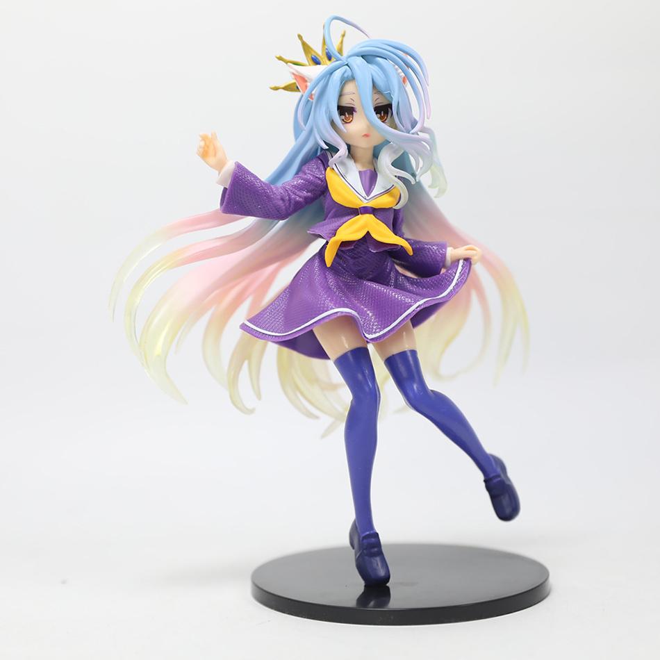 19CM Anime NGNL No Game No Life White "Figure Anime PVC Anime Action Figures Model Collection Ornament Anime Model Toys Gifts