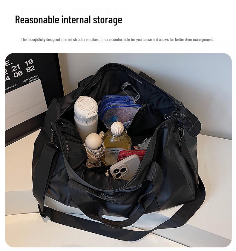Women's Versatile Cross-Border Fitness Bag: Fashionable Sports Tote for Travel, Short Trips, and Commutes