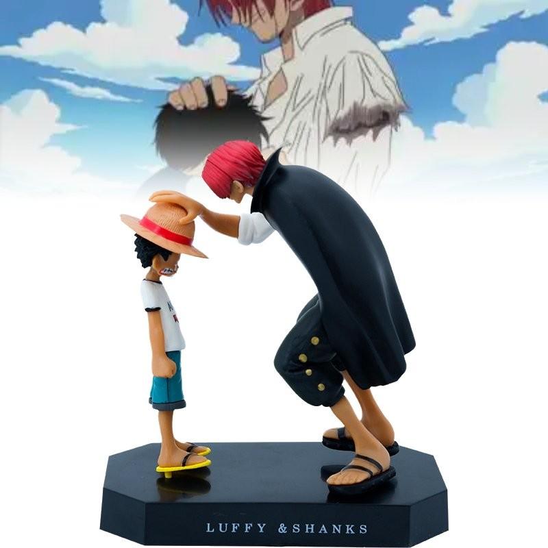 Vibrant Luffy And Shanks Pvc Model For Home Decor And Anime Collector Displays