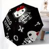 1pc Skeleton Hello Kitty PatternUmbrella with Plastic Handle,Suitable for All Seasons Home Travel Outdoor UmbrellaSanlio232