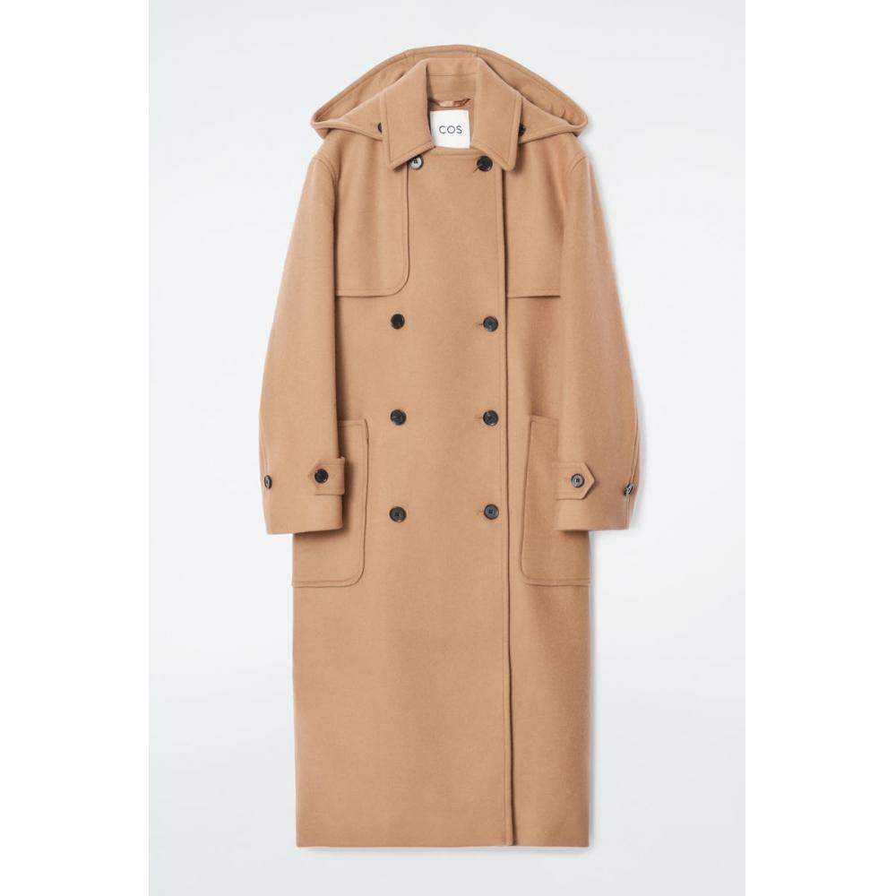 Cos Japan Hooded Wool Duffle Coat