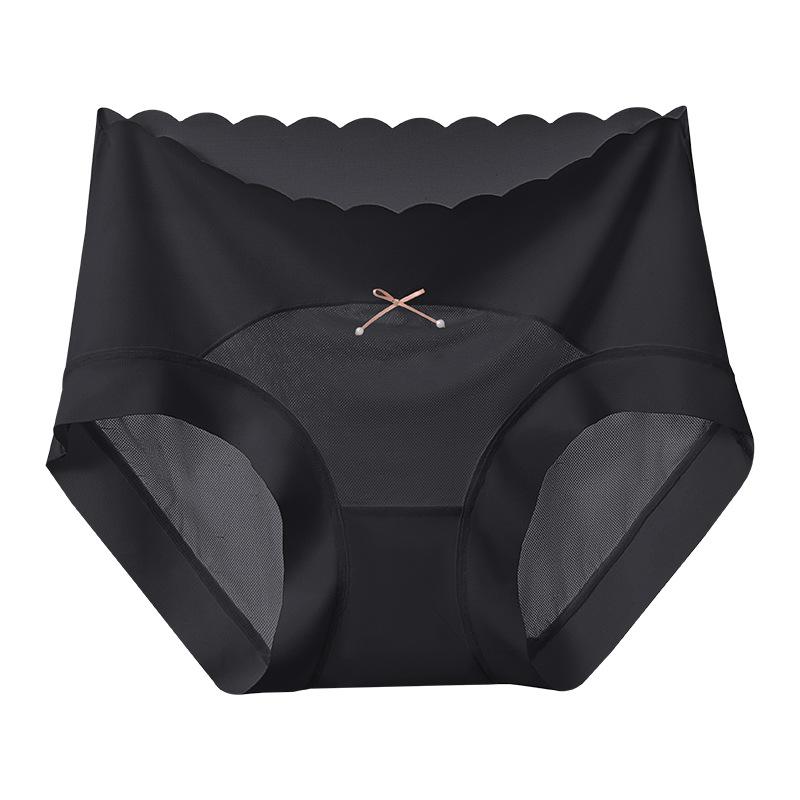 Dámské sexy síťované spodní prádlo kalhotky dámské ledové hedvábí antibakteriální krajkové kalhotky dámské čisté touhy dívčí bezešvé kalhotky dámské