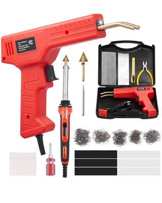Plastic Welder Kit Deluxe, 100W Plastic Welding Gun + 60 W/100W Soldering Iron
