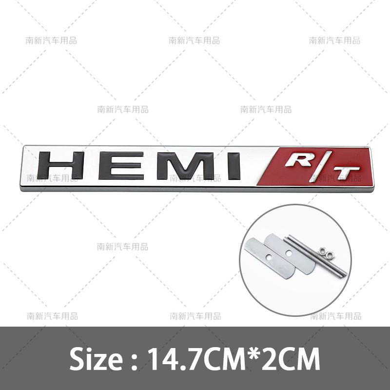 Metal 3D Hemi Car Stickers Grill Emblem Badge Rear Trunk Decal For Charger SRT SXT Durango Caliber Journey Caravan Ram Viper