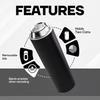 Tactical Reload Beer Bottle Sleeve with Built-In Opener Insulated Can Cooler Portable Drink Holder for Camping BBQ Novelty Gift for Men Military Fans