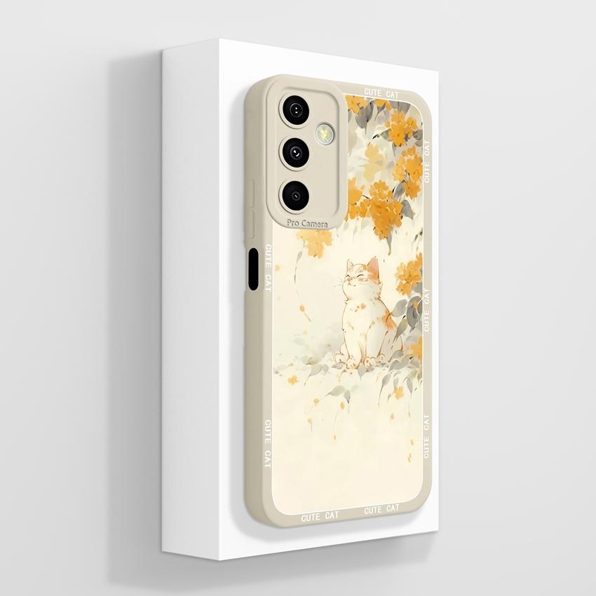 Husă Pentru Samsung M36 M55 M56 A25 A26 A17 F56 Husă Telefon Floare Pictură în Ulei Frumoasă Protecție Ecran Bară de Protecție Moale Husă Rezistentă la Praf Pentru Carcasă Samsung