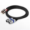 AZNABLE XLR To RCA Converter Cable Microphone Cannon Cable Female 1.5m