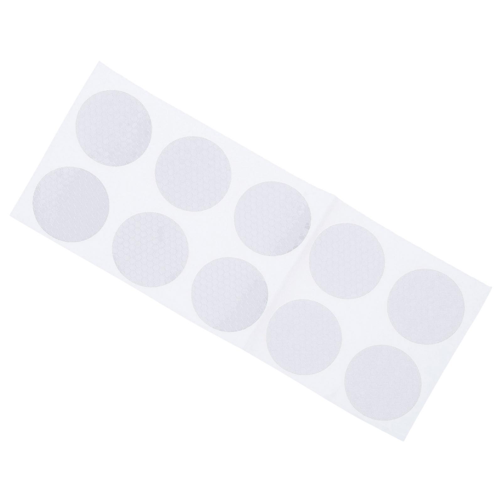 

10lots Car Motorcycles Decorative Sticker Night Safety Driving Warning Sticker for Cycling and Outdoor Activity білий