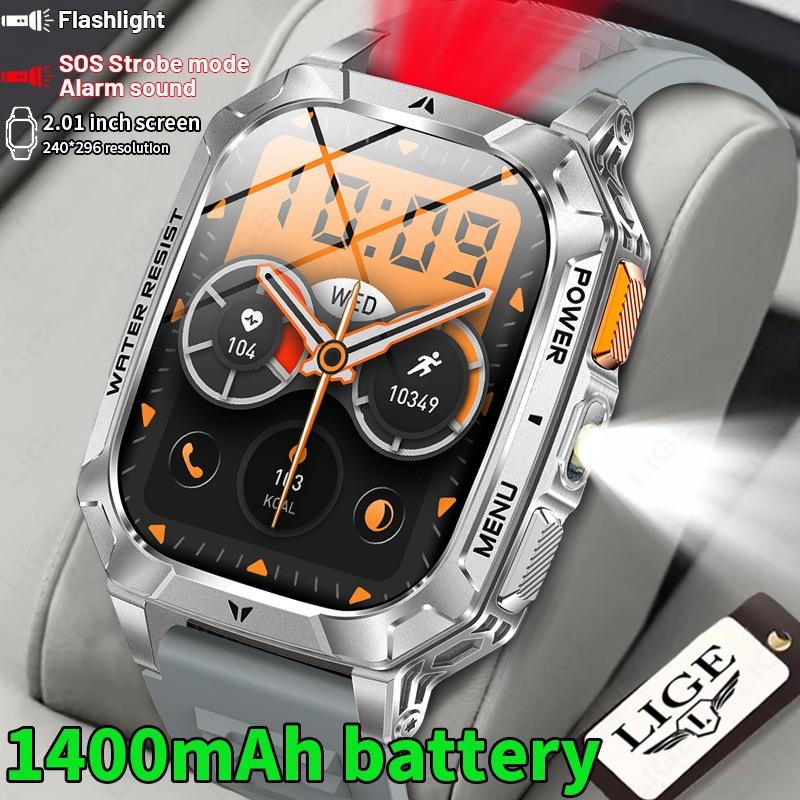 AK103 Outdoor Smart Watch Bluetooth Call Heart Rate Blood Oxygen Multi-Sport Smartwatch Black
