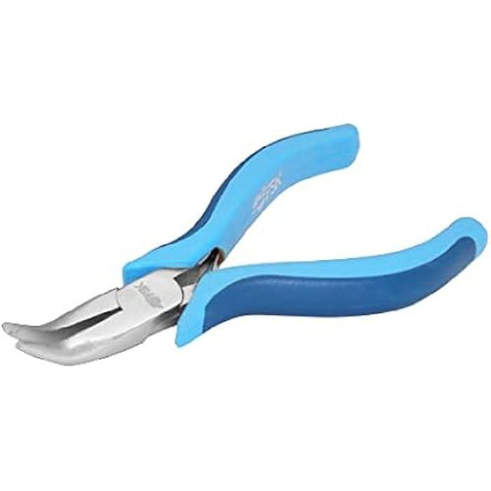 Pince à bec courbé - FERRESTOCK - 125 mm - Acier au carbone - Poignées bi-matière - Ergonomique