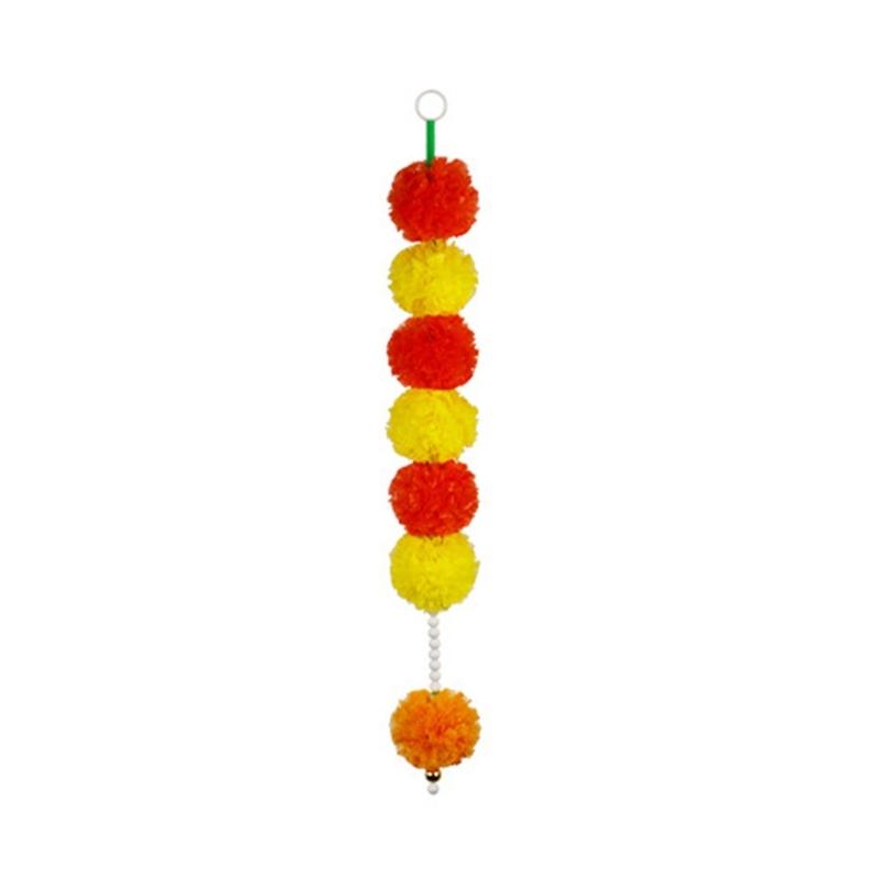 Marigold Hanging Ornament Marigold Garlands Artificial Marigold Flower Garlands Indian/American Wedding Mantles Decors
