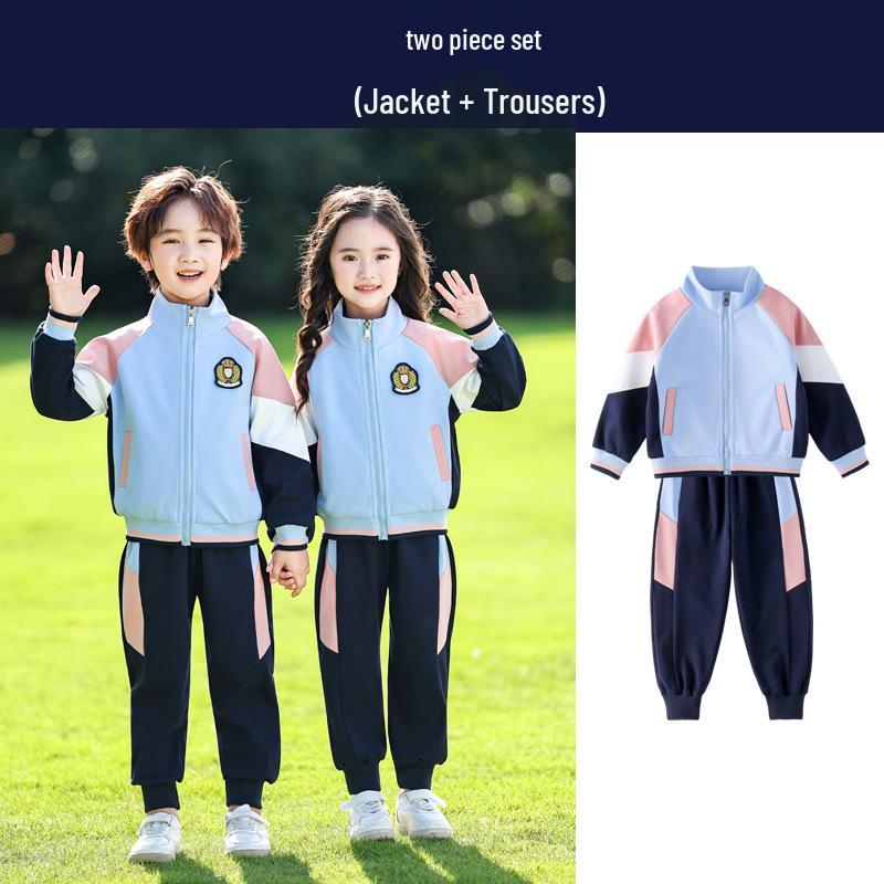 Elementary School Spring & Autumn Uniform Set: 2 or 3-Piece Sports Meet & Kindergarten Costume