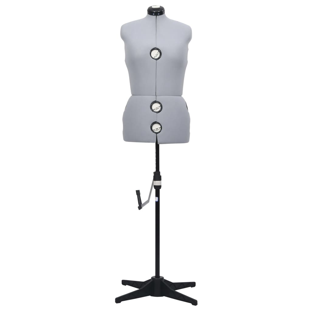 Adjustable Female Dressmaker S Mannequin Grey Size M (40 46)