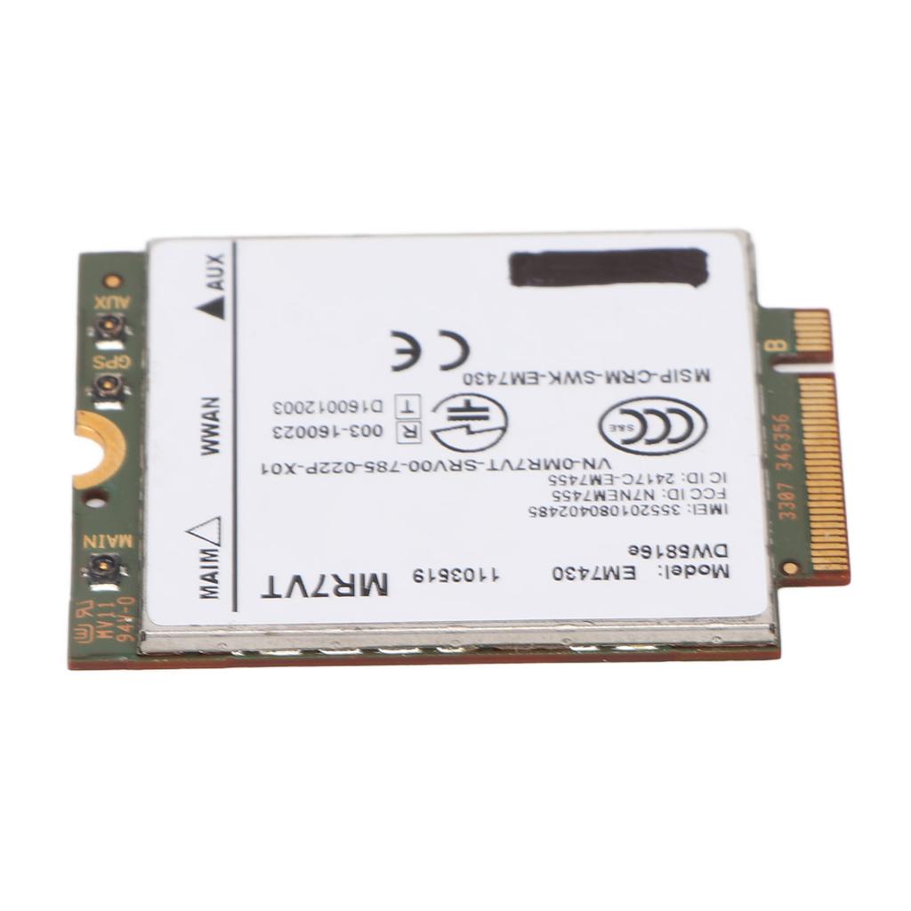 4G LTE Network Card for Dell for Latitude 7280 7285 7290 7389 7390 7480 7490 E7470 300Mbps Plug and Play M.2 Network