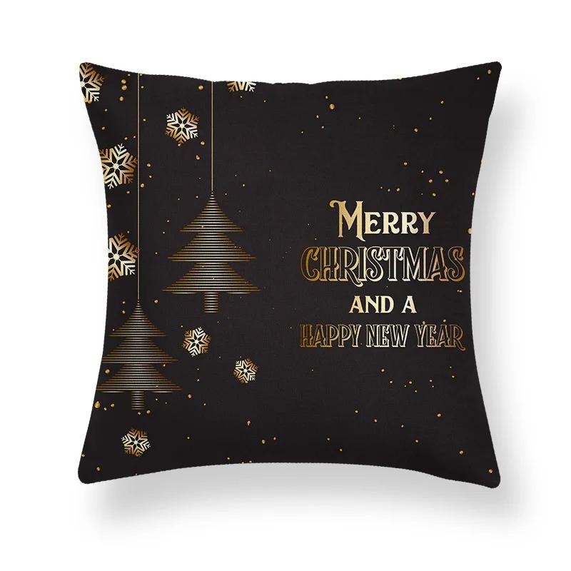 Christmas Themed Pillowcases Car Accessories Office Santa Claus Living Room Sofa Home Pillowcases