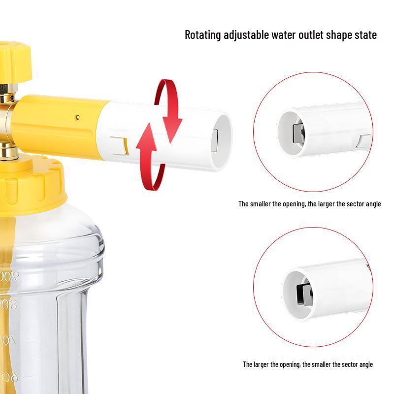 Foam Pot Water Gun Set: Quick Connect Universal High-Pressure Car Wash Spray Gun