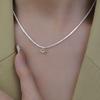 Elegant Olive Green Zircon Star Clavicle Pendant Necklace for Women