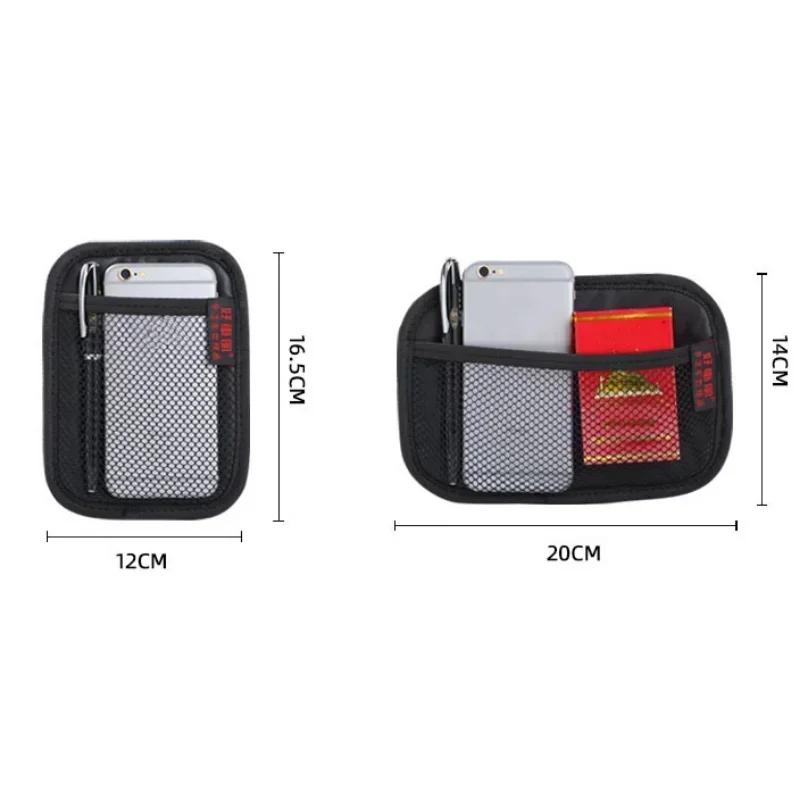 Car with Mobile Phone Storage Net Storage Pasted Storage Box Inside The Seat Back Storage Bag Universal