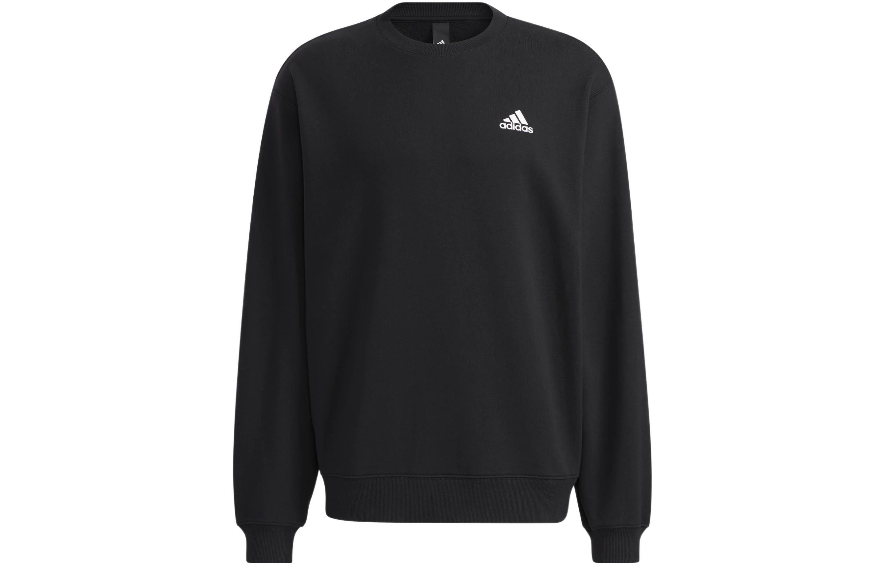 Adidas Sweatshirts Unisex Black Crew Neck Moderate Regular H37067 L