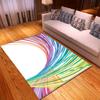 Line Printing Three-Dimensional Carpet Living Room Runway Green Floor Mat