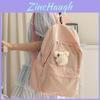 Casual Girl Nylon Backpack With Breathable Straps For Travel And School Use