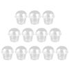 20 Pcs Dessert Cups With Lids Clear Salad Cups Disposable Plastic Transparent Yogurt Parfait Cover Kitchen Dining Bar