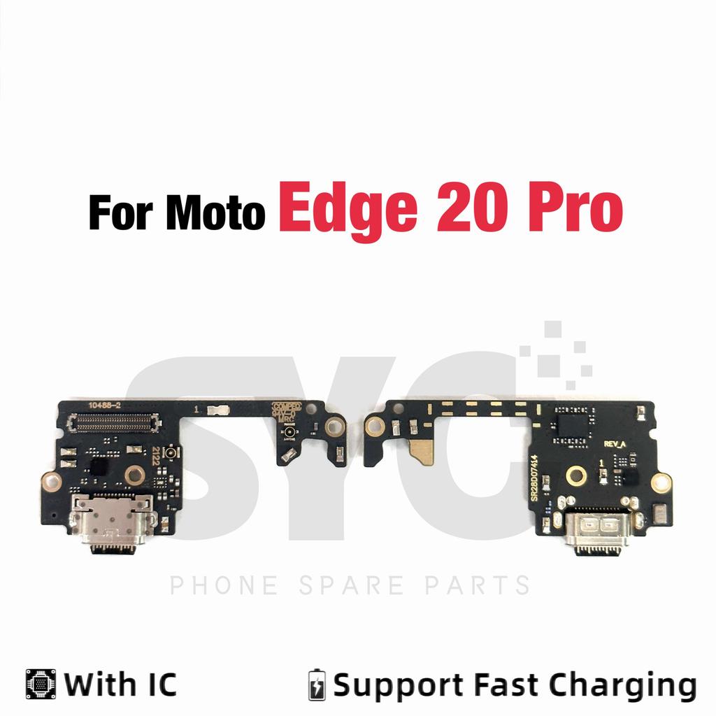 New USB Charging Board Port Dock Flex Cable Connector Microphone For Moto Edge 20 Lite S 30 40 50 Neo Fusion Ultra Pro Plus 2021