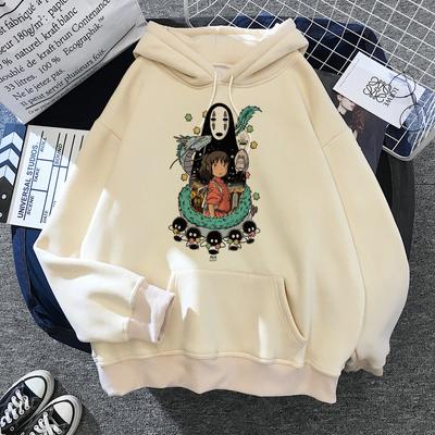 Spirited Away Hoodie Harajuku Ogino Chihiro No Face Man Graphic WoUnisex Casual Hoodies Winter Warm Fashion Unisex Fashion Sweatshirts