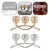 New Light Luxury Crystal Candlestick Candelabra Candle Holder Ins Wind Candlestick Dinner Candle Cup Wedding Centerpiece