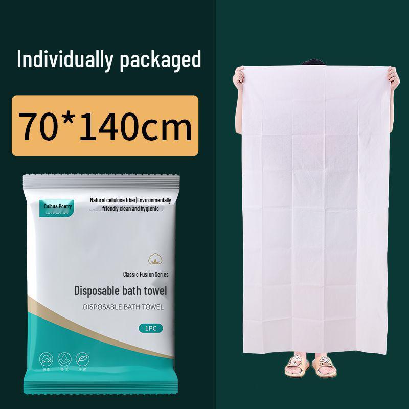 Extra Thick Disposable Bath Towels - 100 Individually Packaged for Adults