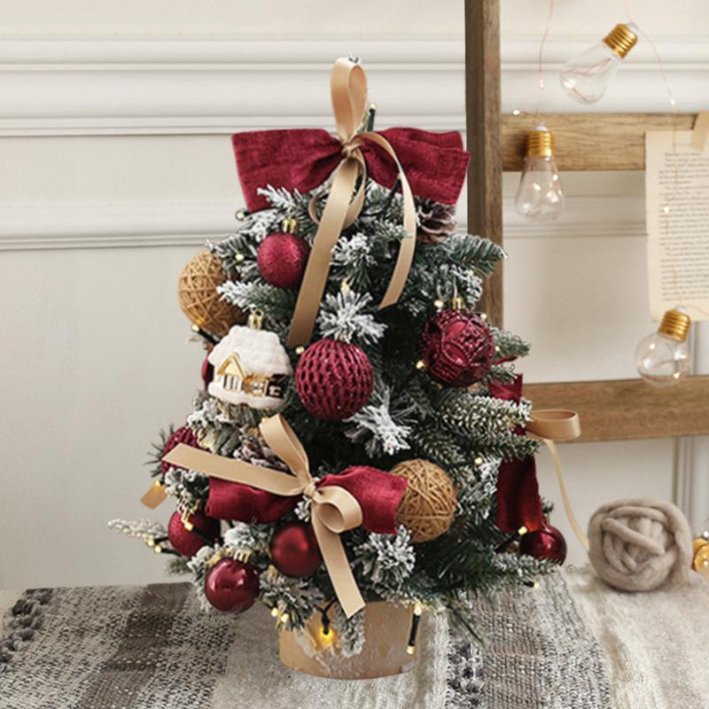 Popular Christmas Decorations DIY Small Christmas Tree 45/60CM Desktop Christmas Tree Ornament Window Decoration