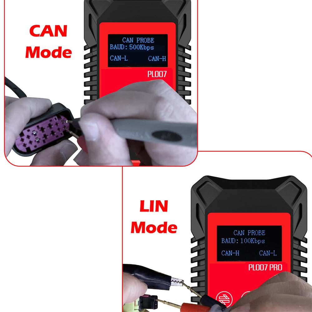 Digital CAN LIN BUS Tester Analyzer PWM Signal Detector with Wireless Receiver