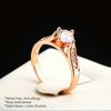 Popular Fashion Latest Design Ladies Cheap Sample Rose Gold Wedding Engagement Rings R065