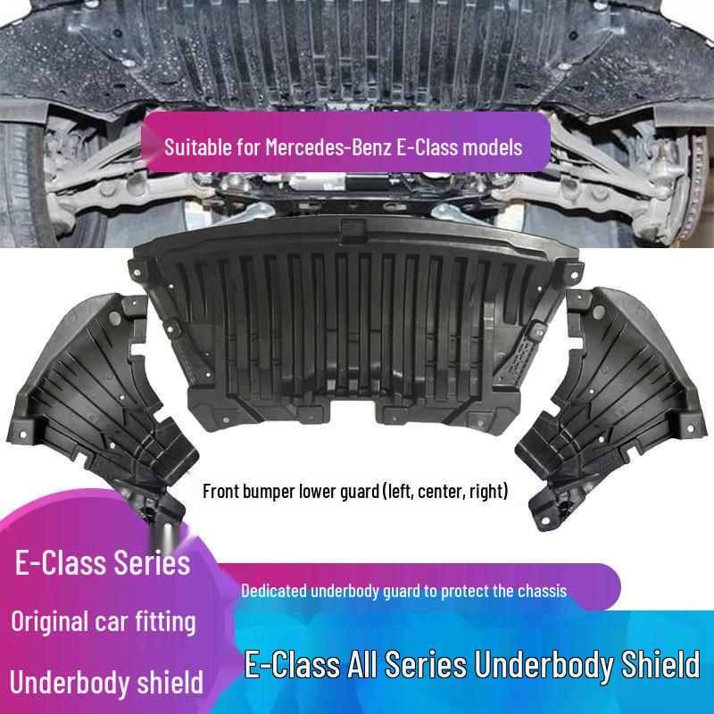 Compatible with Mercedes E200L, E320L, E260L, and E300L: Engine Splash Guard, Mudguard, and Front Bumper Chassis Guard Plastic