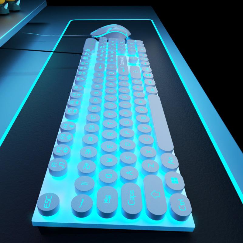 Bluetooth Backlit E-sports Mechanical Keyboard & Mouse for PC/Laptop