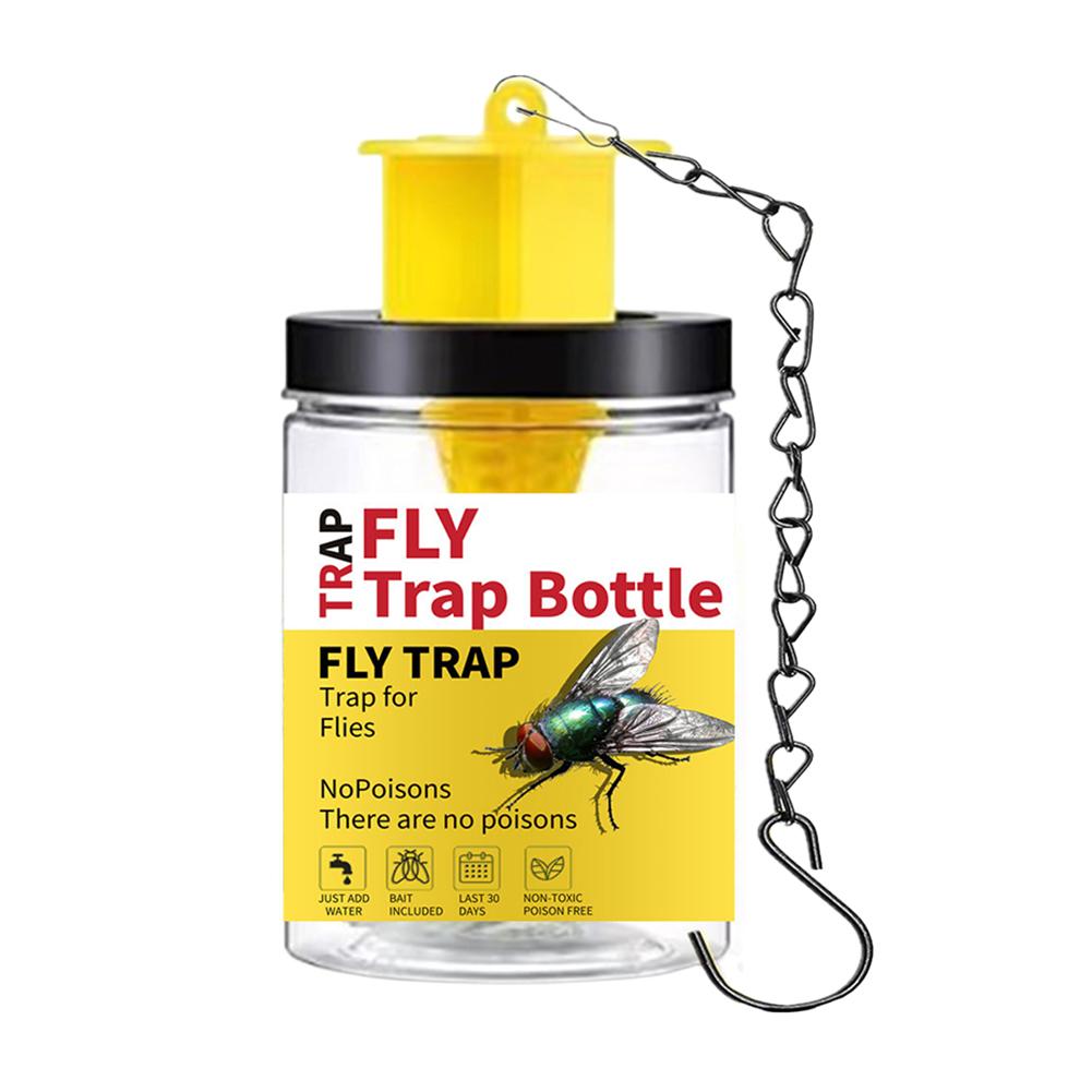 Hanging Flytrap Cage PP+Wire Chain Fruit Fly Trap Killer Non-Toxic And Non-Hazardous for Parks/Orchards/Vegetables