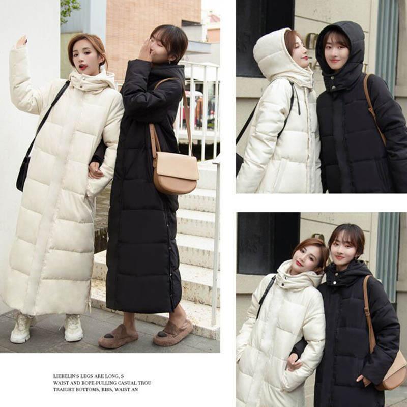 Clothes Women's Jacket Winter Mid-length Korean Style Small Student Jacket Loose and Thick