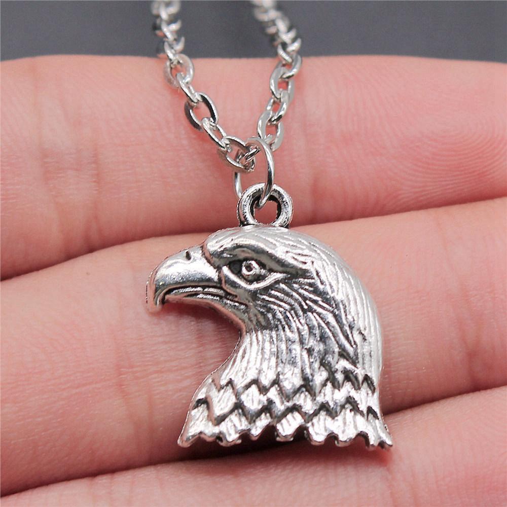 Pendentif Sagesse Hibou Aigle en Bronze Antique, Collier Collier Maman, Nouveauté Cadeau