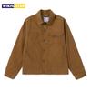 Oilskin Waxed Canvas Short Lined Cruiser Tin Cloth Western Fashion Cowboy Workwear Suede Rugged Oil Mackinaw Work Jacket For Men