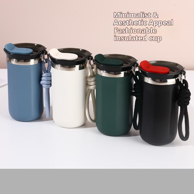 350/500Ml Stainless Steel Coffee Mug Insulated Water Cup Portable Double Wall Vacuum Flask Leak-Proof With Lid Travel Coffee Cup