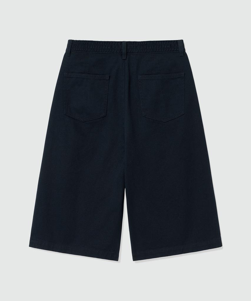 DECET Cotton 2Pleats Shorts Dcpt041Navy