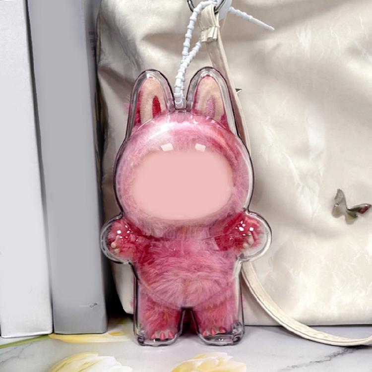 Clear Display Cover for 3rd Plush Figure Doll Hanging Plush Doll Case Model Figure Holder for Plush Doll Displaying