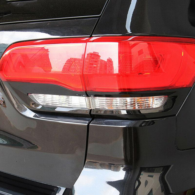 Car Rear Tail Light Lamp Gloss Black Cover Trim Bezel for Jeep Grand Cherokee 2014 2015 2016 2017 2018   Exterior