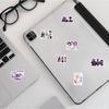 74pcs Suitcase Stickers Waterproof Stickers Scooter Computer Tablet Cartoon Decoration