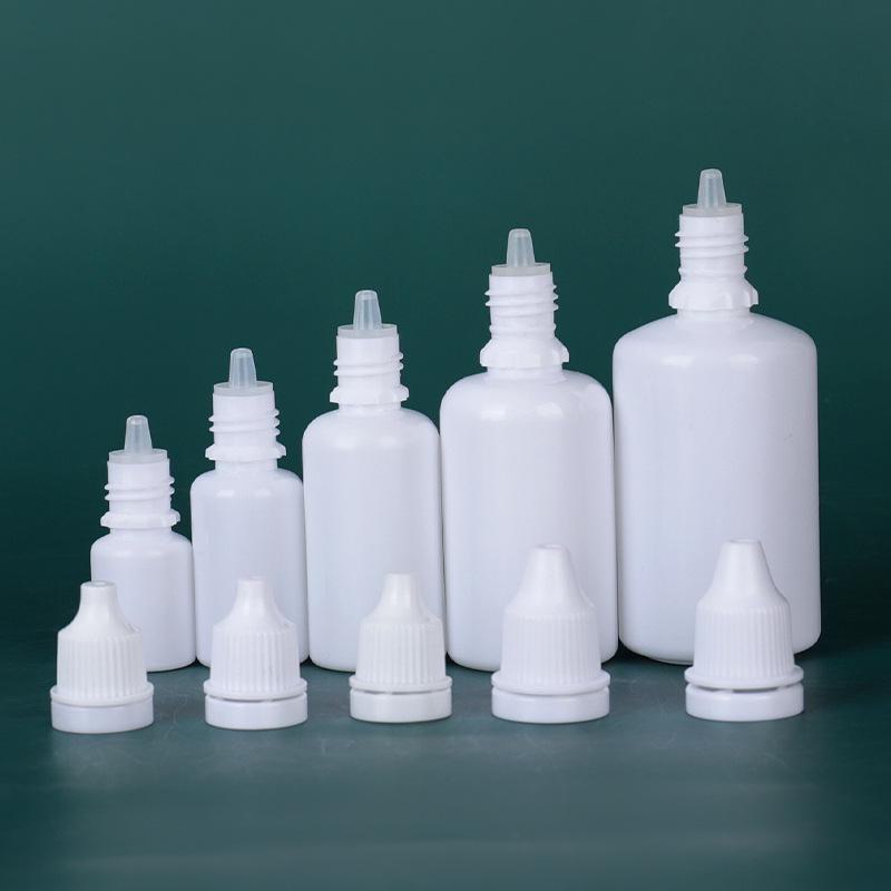 Flacone contagocce bianco a prova di luce: Sottobottiglia da 5ml, 10ml, 20ml, 30ml, 50ml per Inchiostro e Pigmento con Bocchetta Appuntita